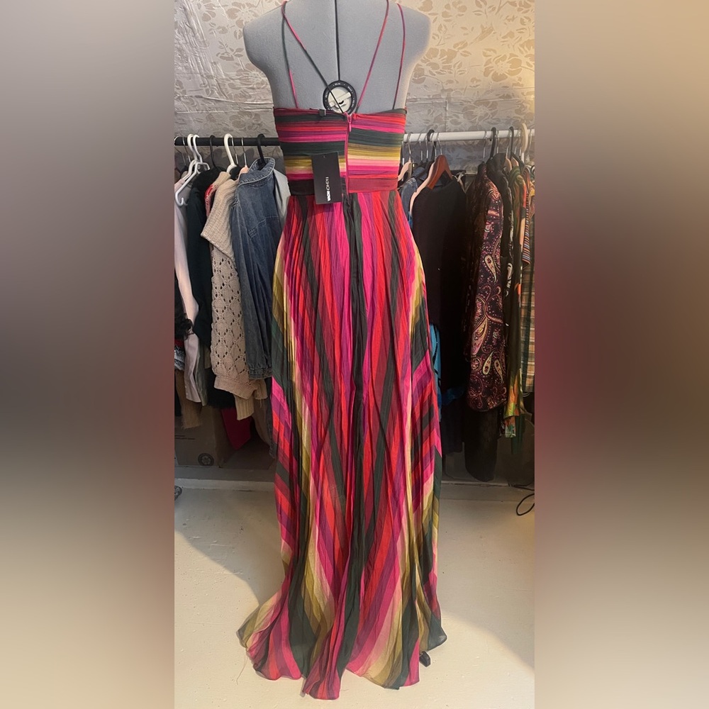 Fashion Nova “Take Me To Barbados” Multicolor Maxi Dress XS NWT - Picture 2 of 8